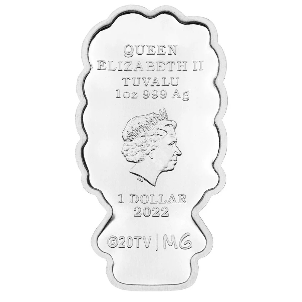 (W228.1.1.D.2022.22M60AAA) 1 Dollar Tuvalu 2022 1 oz Proof silver - Marge Simpson Obverse (zoom)