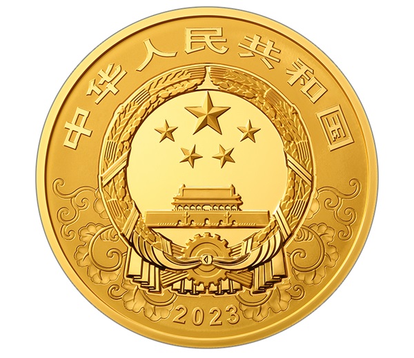 (W041.100000.Yuan.2023.1) China 100000 Yuan Year of the Rabbit 2023 - Proof gold Obverse (zoom)