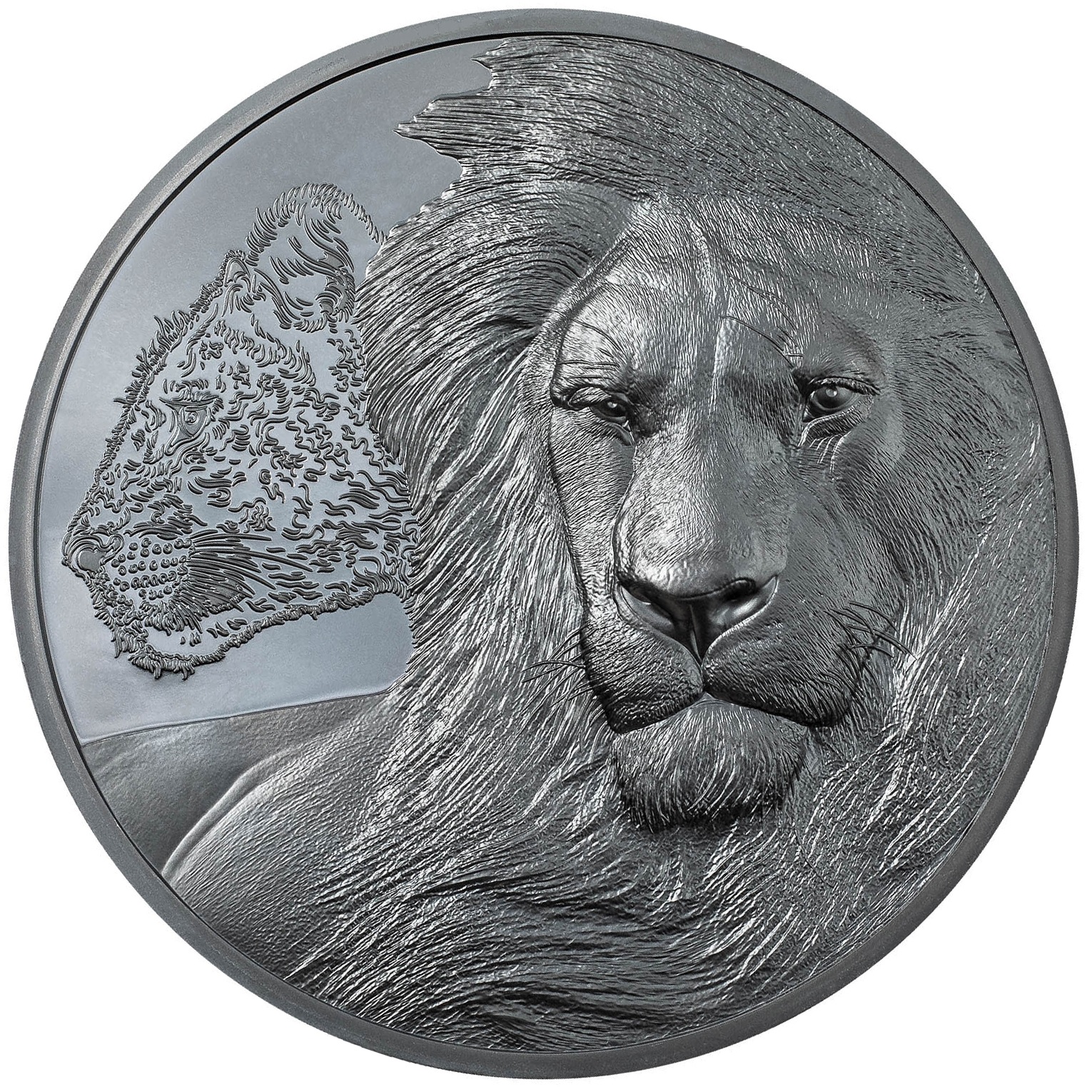 (W215.3000.S.2022.1) Tanzania 3000 Shillings Lions 2022 - Black Proof silver Reverse (zoom)