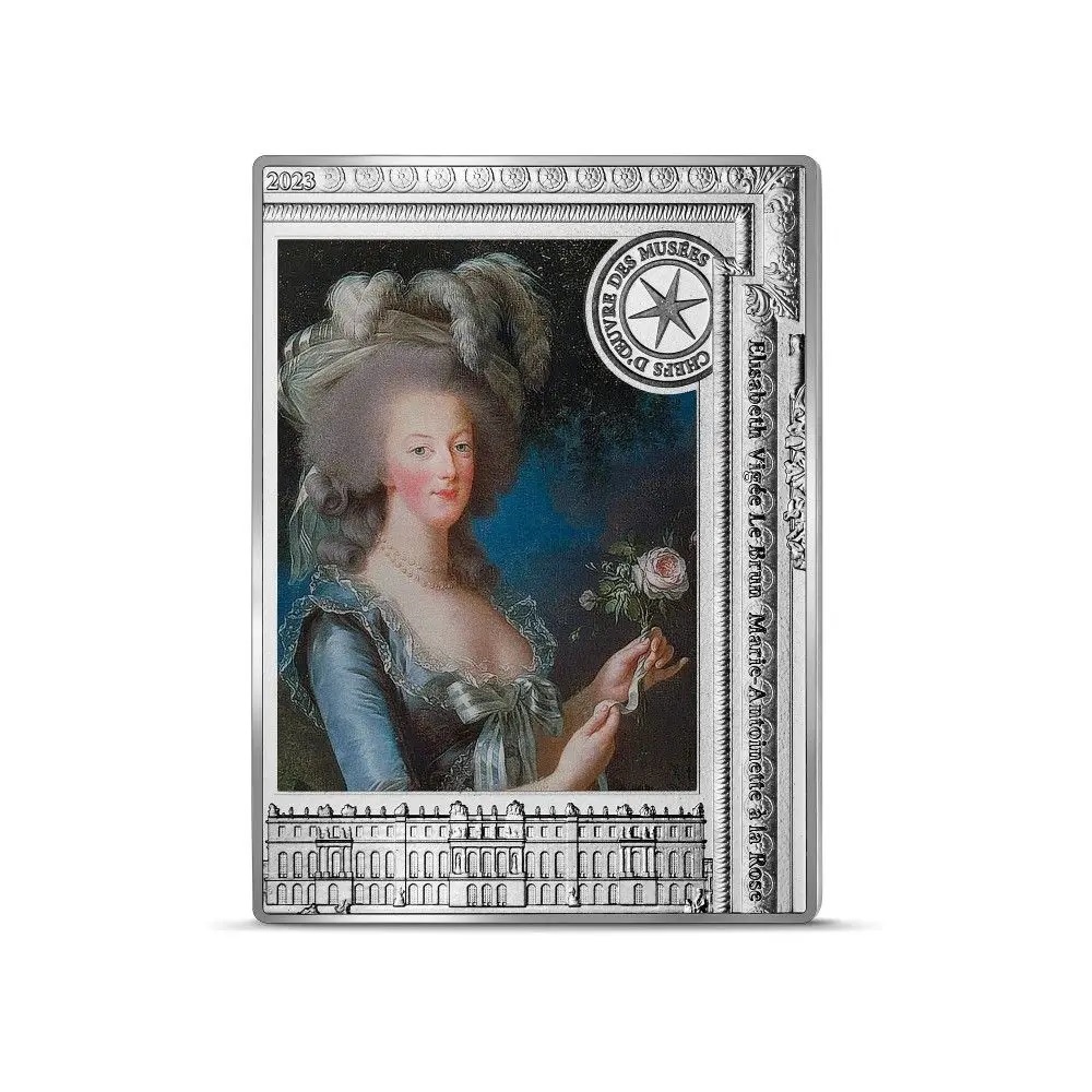 (EUR07.Proof.2023.10041366680000) 10 € France 2023 Proof Ag - Marie Antoinette with a Rose Vigée Le Brun R (zoom)