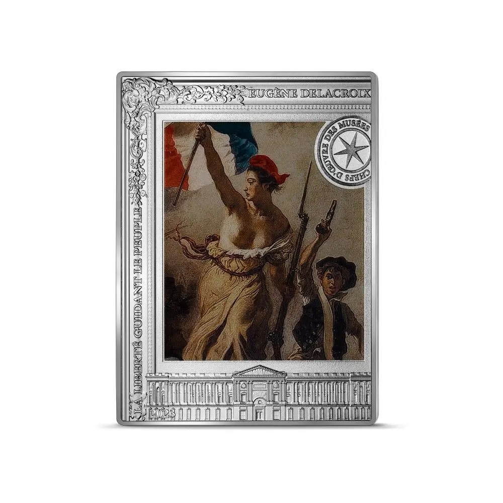 (EUR07.Proof.2023.10041366690000) 10 € France 2023 Proof Ag - Liberty Leading the People, Eugène Delacroix R (zoom)