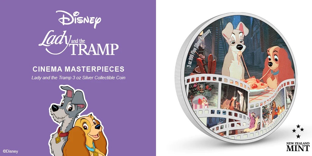 (W160.10.D.2023.30-01392) 10 Dollars Niue 2023 3 oz Proof silver - Lady and the Tramp (blog illustration) (zoom)