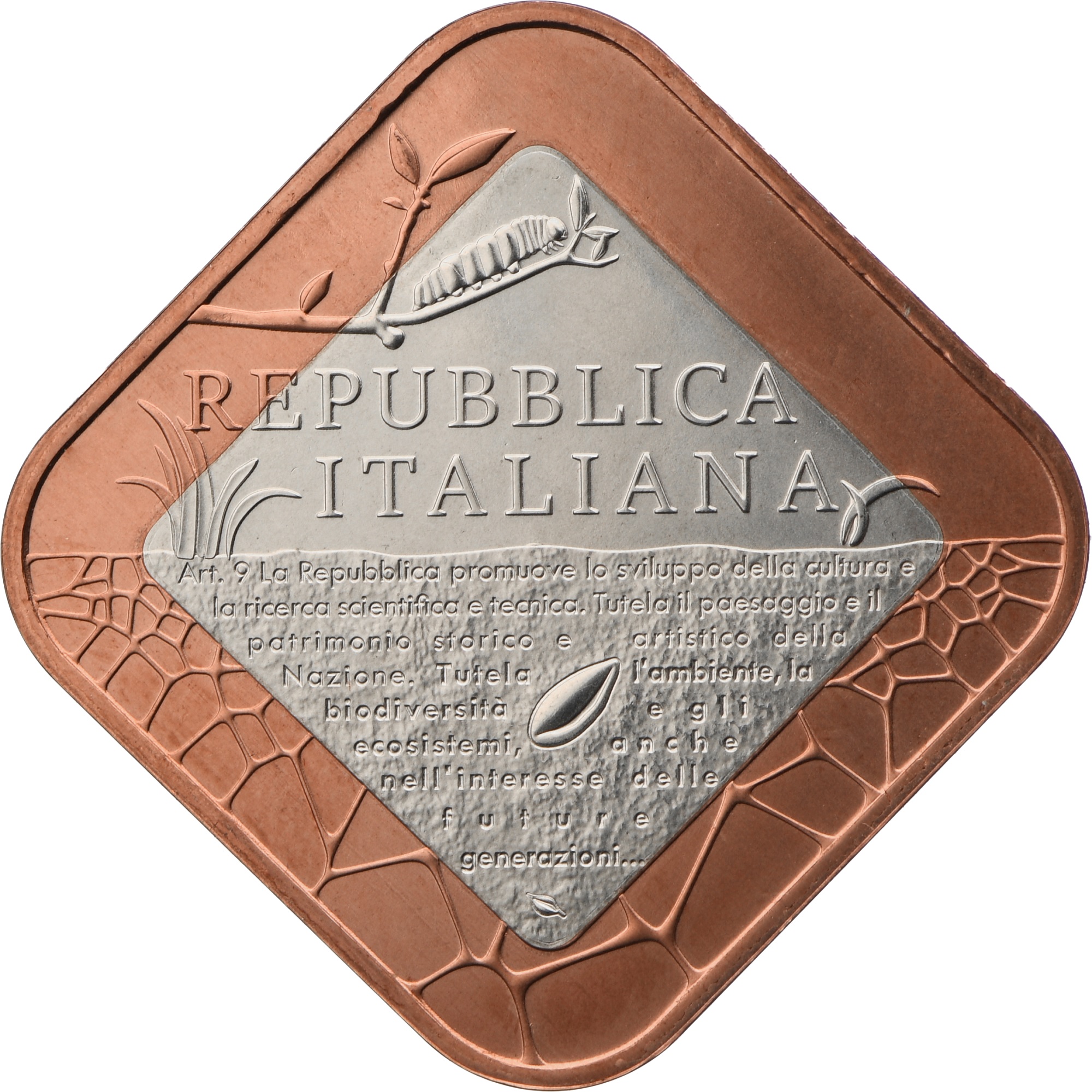 (EUR10.BU.2023.48-2ms10-23f017) 5 euro Italy 2023 BU Ag - Environmental protection in Italian Constitution O (zoom)