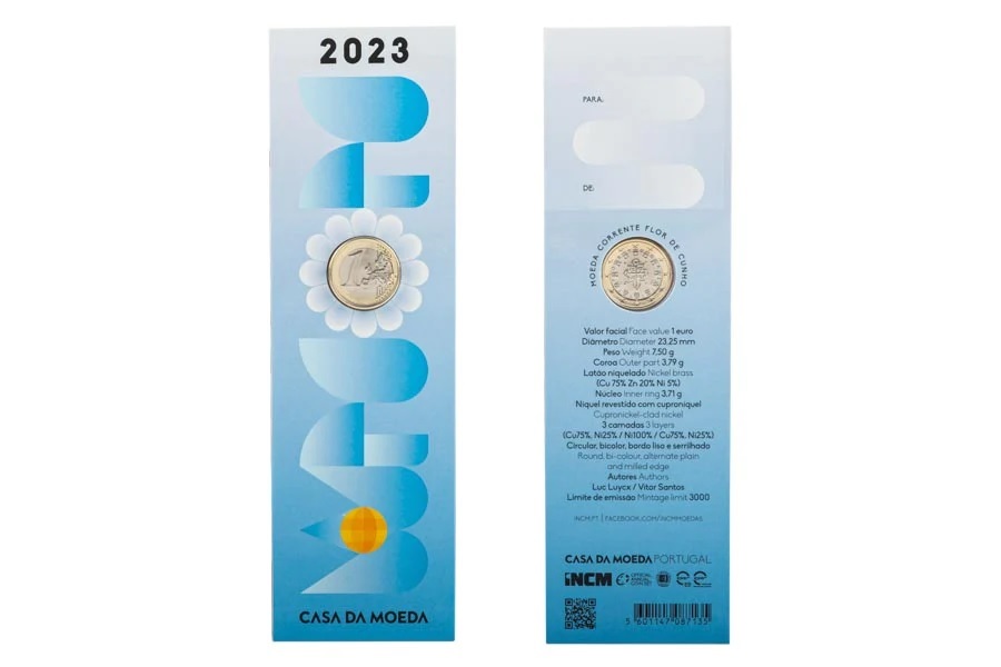(EUR15.FDC.2023.1024018) Bookmark 1 euro Portugal 2023 FDC - Graduation (zoom)