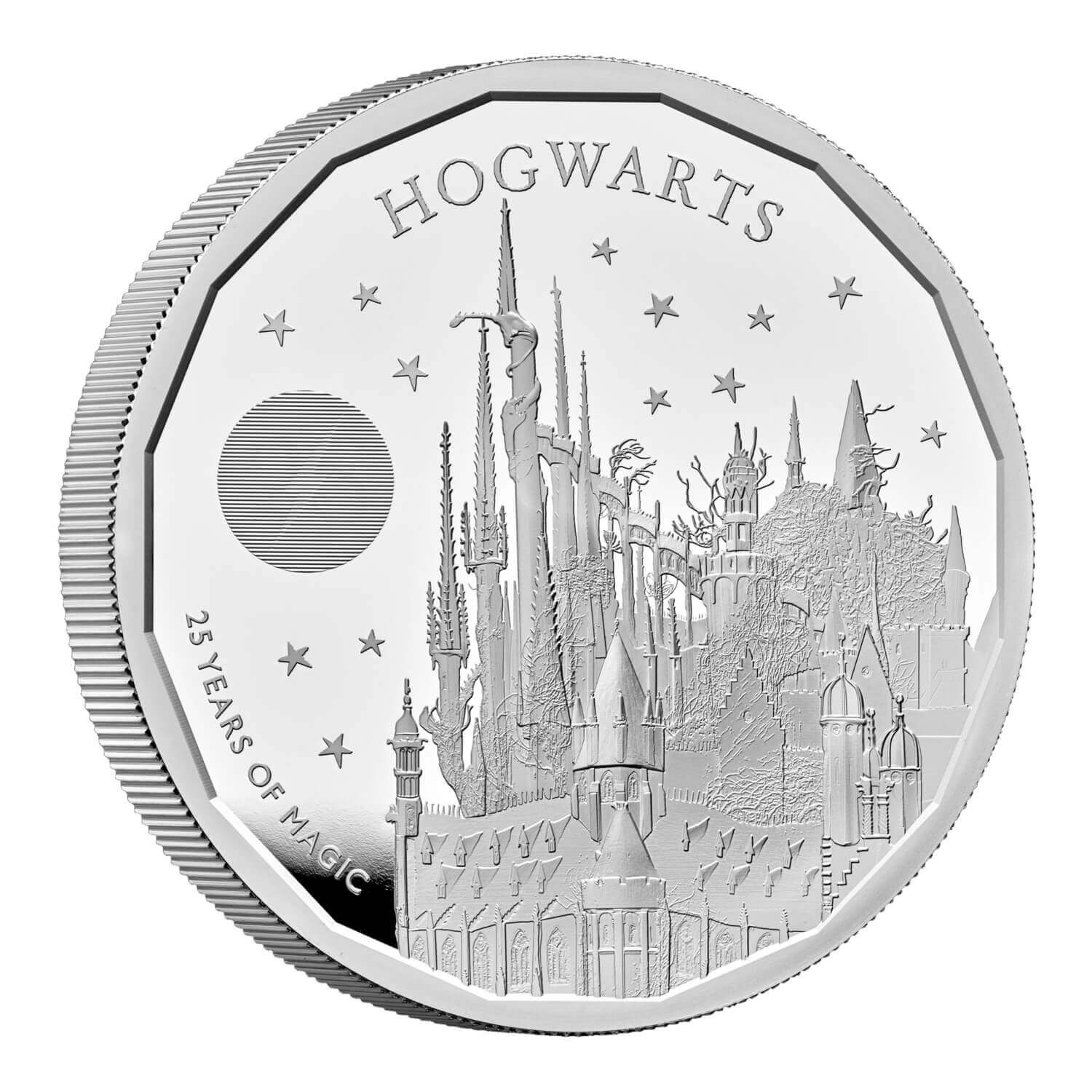 (W185.10.P.2023.UK23HSS5) 10 Pounds United Kingdom 2023 5 oz Proof silver - Hogwarts Reverse (zoom)