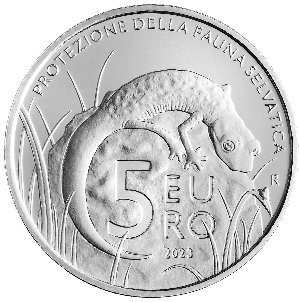 BU coin set San Marino 2023 (Fauna in San Marino) (5 euro coin) (zoom)