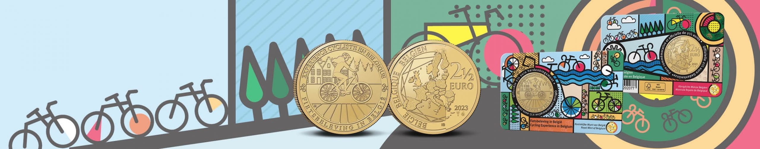 (EUR02.BU.2023.0115846) 2 euro and a half Belgium 2023 BU - Cycling Experience in Belgium (blog illustration) (zoom)