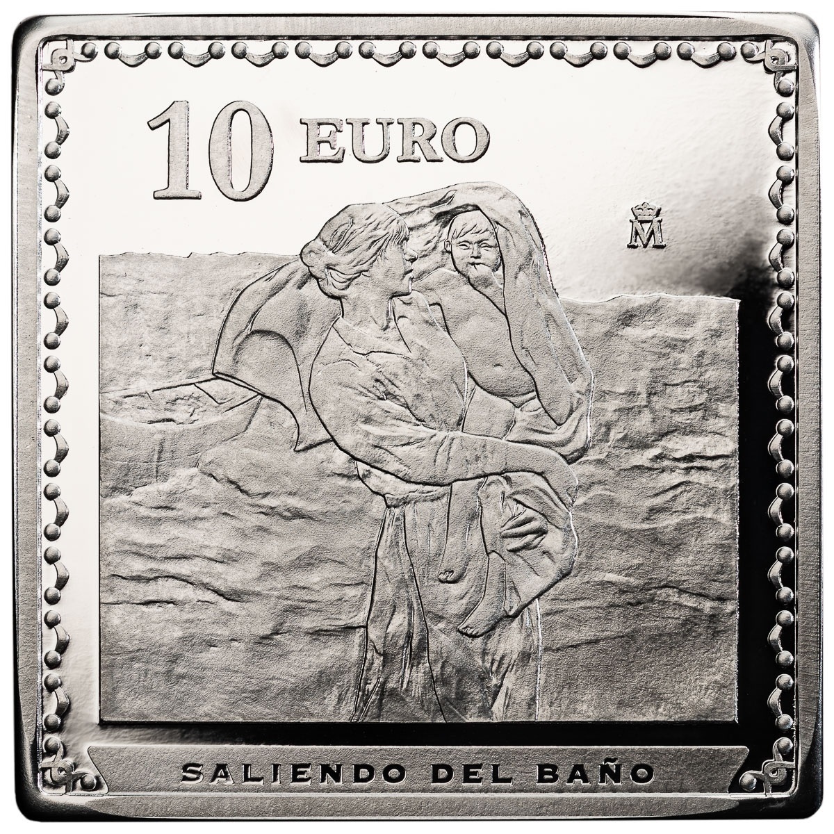 (EUR05.Proof.2023.92937003) 10 euro Spain 2023 Proof silver - The Horse s Bath, Joaquín Sorolla y Bastida Reverse (zoom)