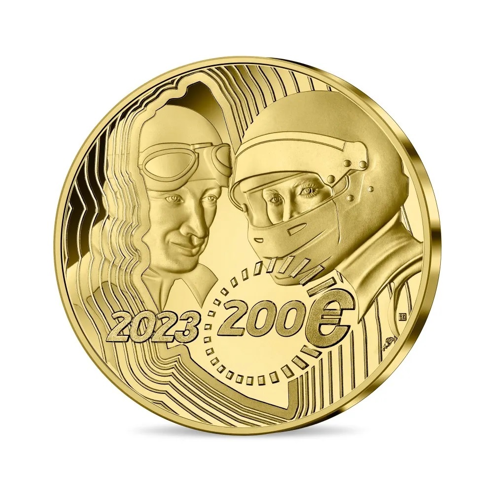 (EUR07.Proof.2023.10041375670000) 200 euro France 2023 Proof gold - 24 Hours of Le Mans Reverse (zoom)