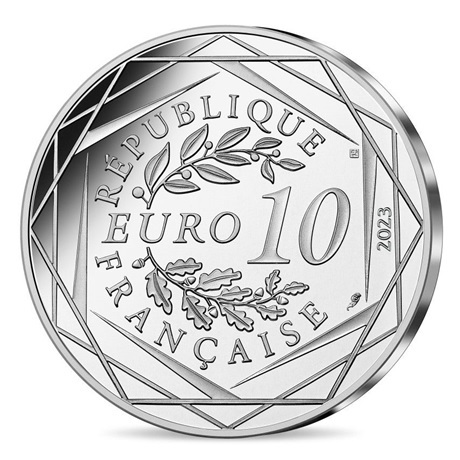 10 euro France 2023 argent - Mascotte des Jeux Olympiques (cyclisme sur  piste) - Elysées Numismatique