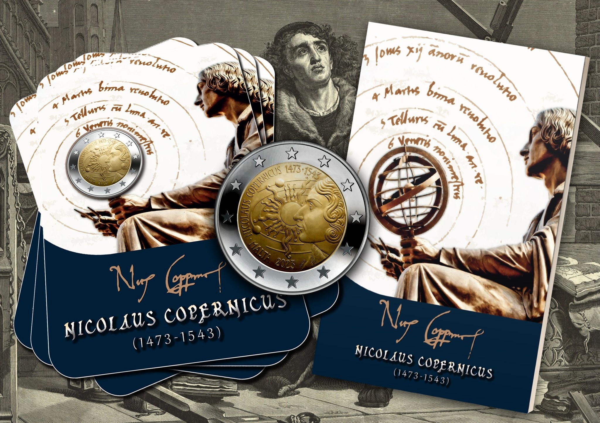 (EUR13.BU.2023.2) 2 euro Malta 2023 BU - Nicolaus Copernicus (blister) (zoom)