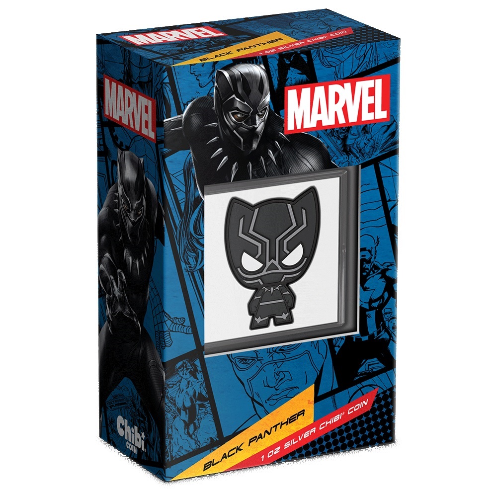 (W160.2.D.2023.30-01400) 2 $ Niue 2023 1 ounce Proof silver - Chibi Black Panther (packaging) (zoom)