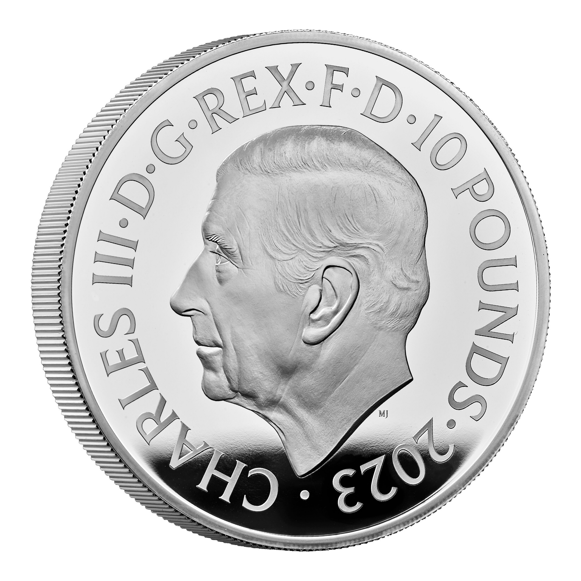 (W185.10.P.2023.BR23S5) 10 Pounds United Kingdom 2023 5 oz Proof silver - The Britannia Obverse (zoom)