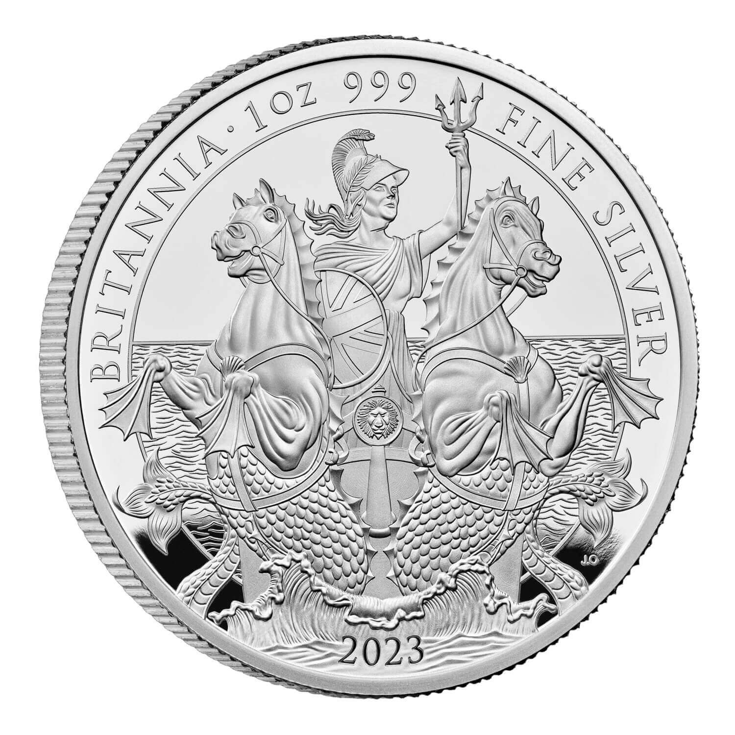 (W185.2.P.2023.BR23S1) 2 Pounds United Kingdom 2023 1 oz Proof silver - The Britannia Reverse (zoom)