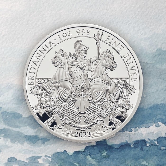 (W185.2.P.2023.BR23S1) 2 £ UK 2023 1 oz Proof silver - The Britannia (blog illustration) (zoom)