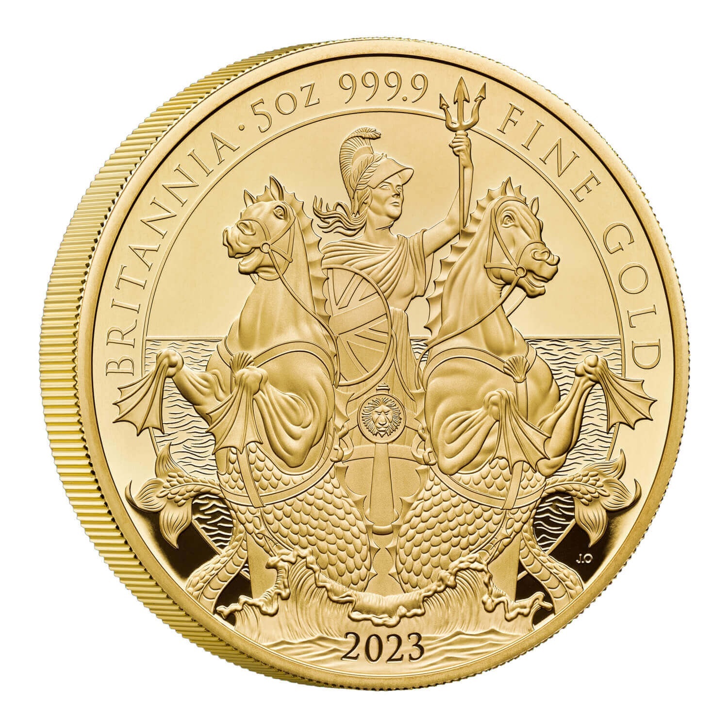 (W185.500.P.2023.BR23G5) 500 Pounds United Kingdom 2023 5 oz Proof gold - The Britannia Reverse (zoom)