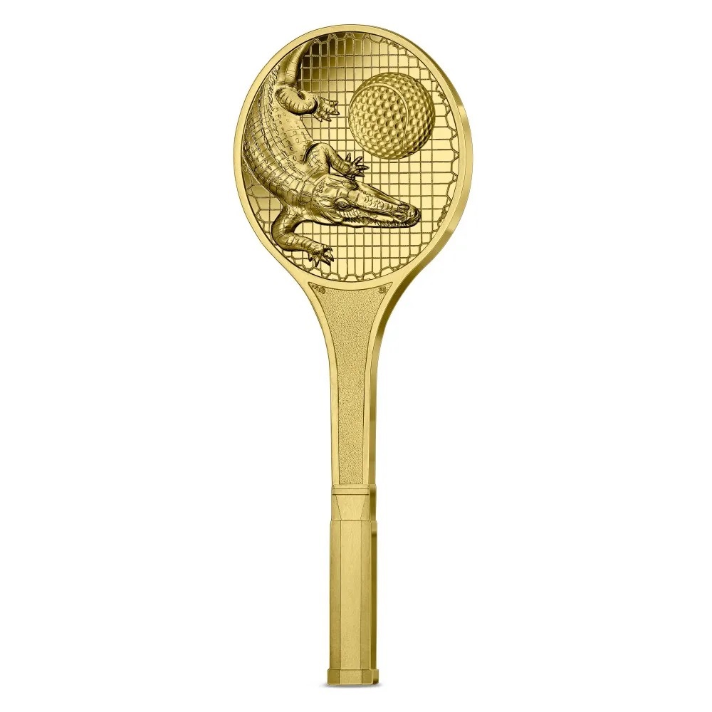 (EUR07.Proof.2023.10041378200000) 200 euro France 2023 Proof gold - Lacoste (tennis racket) Obverse (zoom)