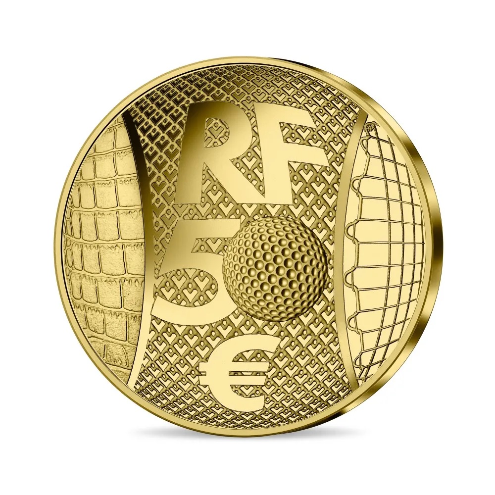 (EUR07.Proof.2023.10041378210000) 50 euro France 2023 Proof gold - Lacoste Reverse (zoom)