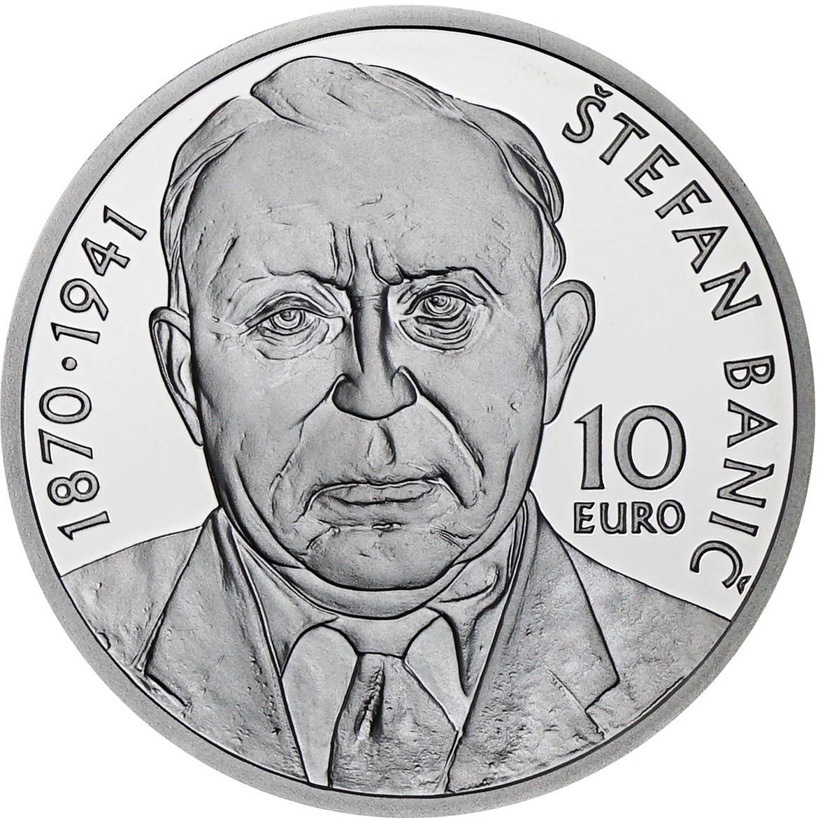 (EUR17.Proof.2020.521084) 10 euro Slovakia 2020 Proof silver - Štefan Banič Reverse (zoom)