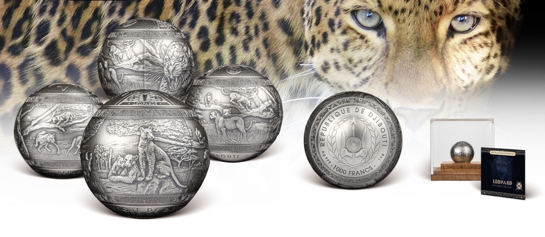 (W057.1000.F.2023.1.kg.Ag.1) 1000 Francs Djibouti 2023 1 kilogram Antique silver - Leopard (blog illustration) (zoom)