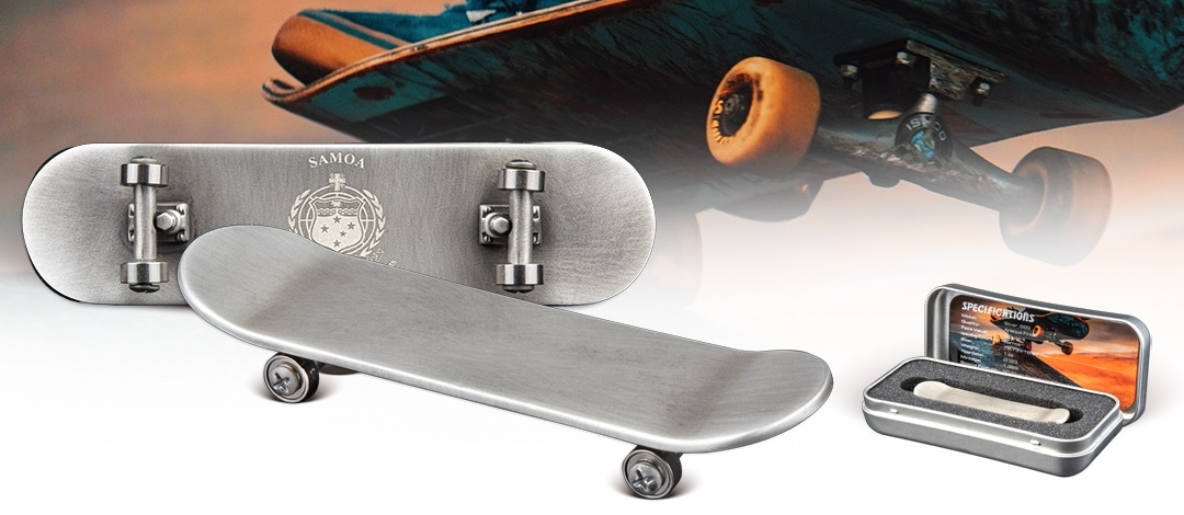 (W193.1.5.D.2023.1.oz.Ag.3) 5 Dollars Samoa 2023 1 oz Antique silver - Skateboard (blog illustration) (zoom)