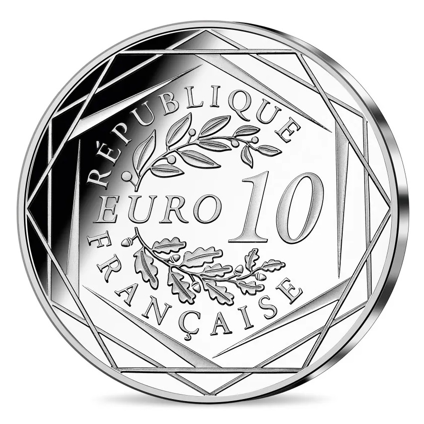 (EUR07.10.E.2023.10041378650005) 10 euro France 2023 silver - Rugby World Cup Reverse (zoom)
