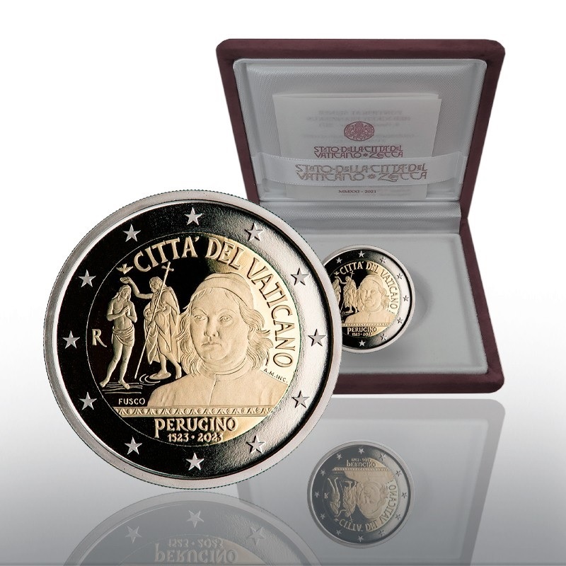 (EUR19.Proof.2023.CN1670) 2 euro Vatican 2023 Proof - 500th anniversary of the death of Perugino (zoom)