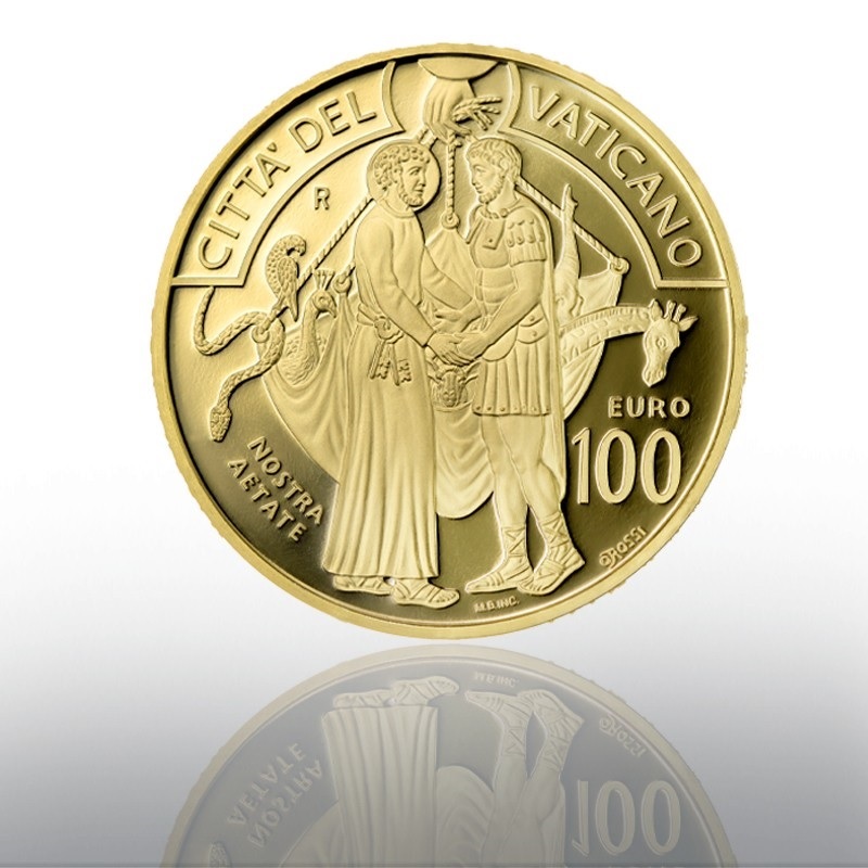 (EUR19.Proof.2023.CN1673) 100 euro Vatican 2023 Proof gold - Declarations of the Second Vatican Council Obverse (zoom)