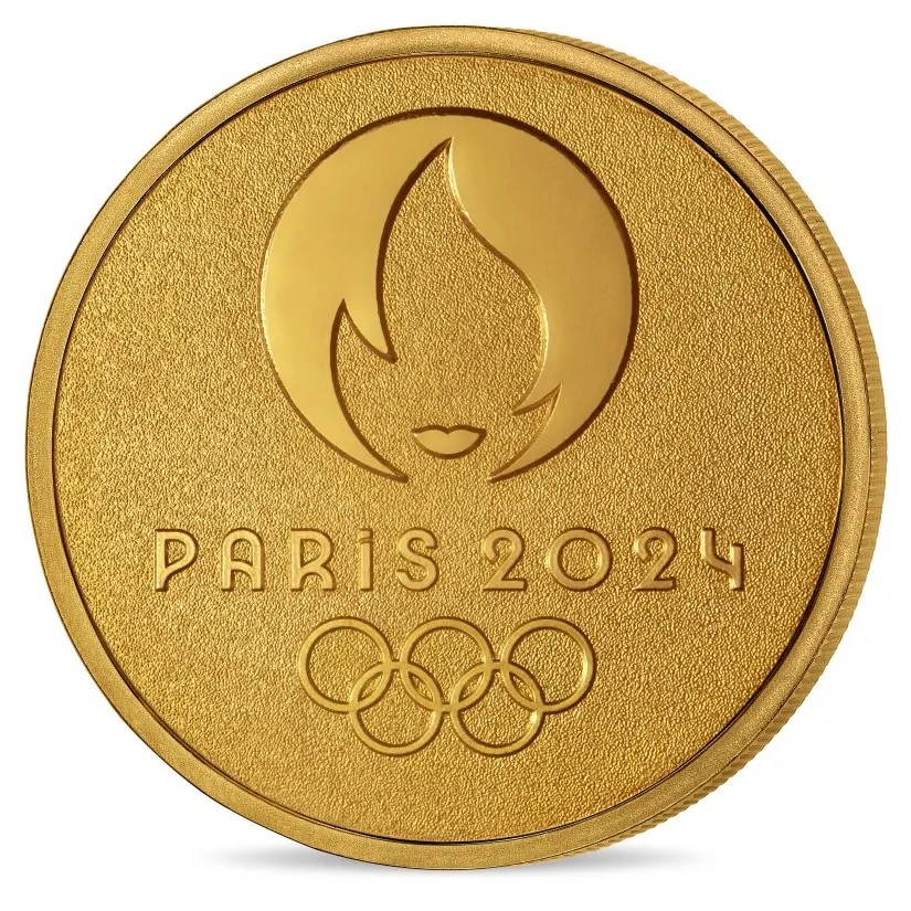 (MdP.memory.token.2023.10011379700000) Memory token - Olympic and Paralympic Summer Games, Paris 2024 Obverse (zoom)