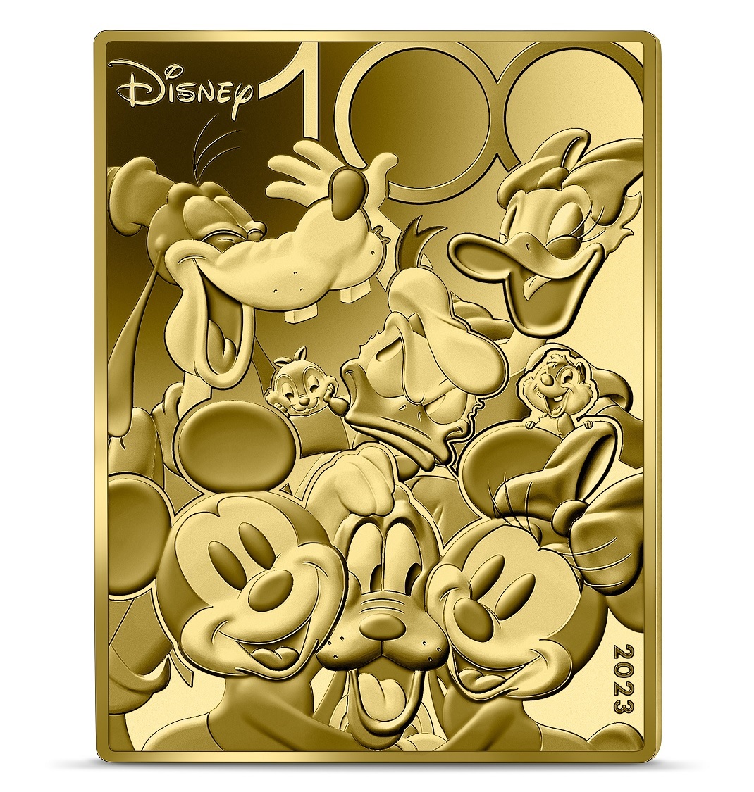 (EUR07.Proof.2023.10041378040000) 200 euro France 2023 Proof gold - Disney Studios 100 Years (Mickey & friends) O (zoom)