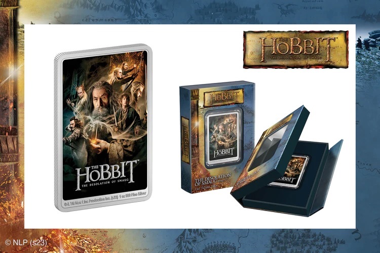 (W160.2.D.2023.30-01520) 2 Dollars Niue 2023 1 ounce Proof silver - The Hobbit - The Desolation of Smaug (blog) (zoom)