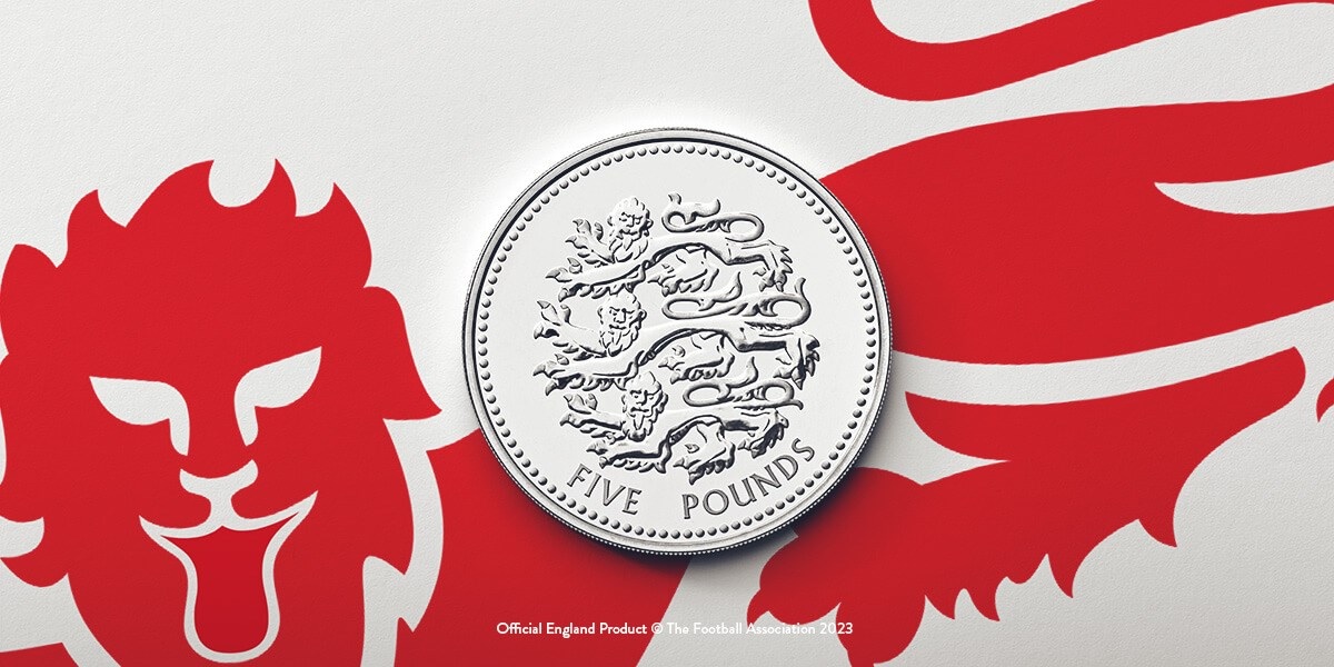 Royal Mint Pride of England 2023 (shop illustration) (zoom)