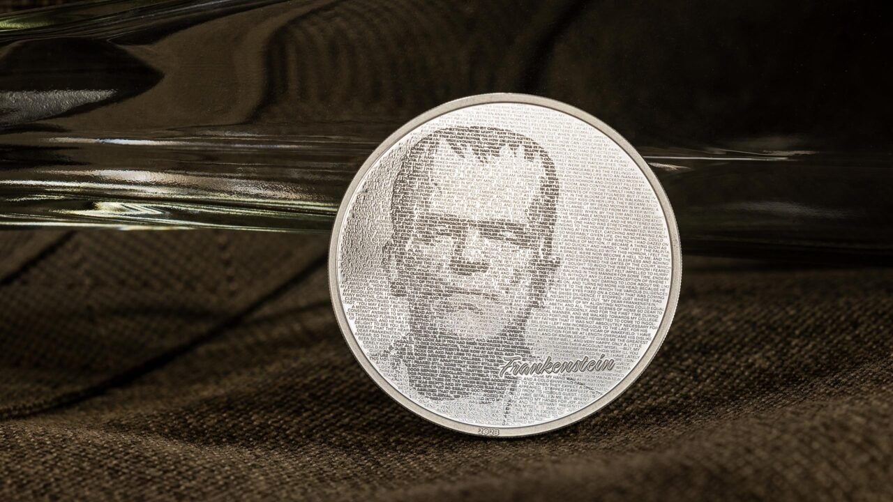 (W099.5.D.2023.30409) Cook Islands 5 Dollars Frankenstein 2023 - Proof silver (blog illustration) (zoom)