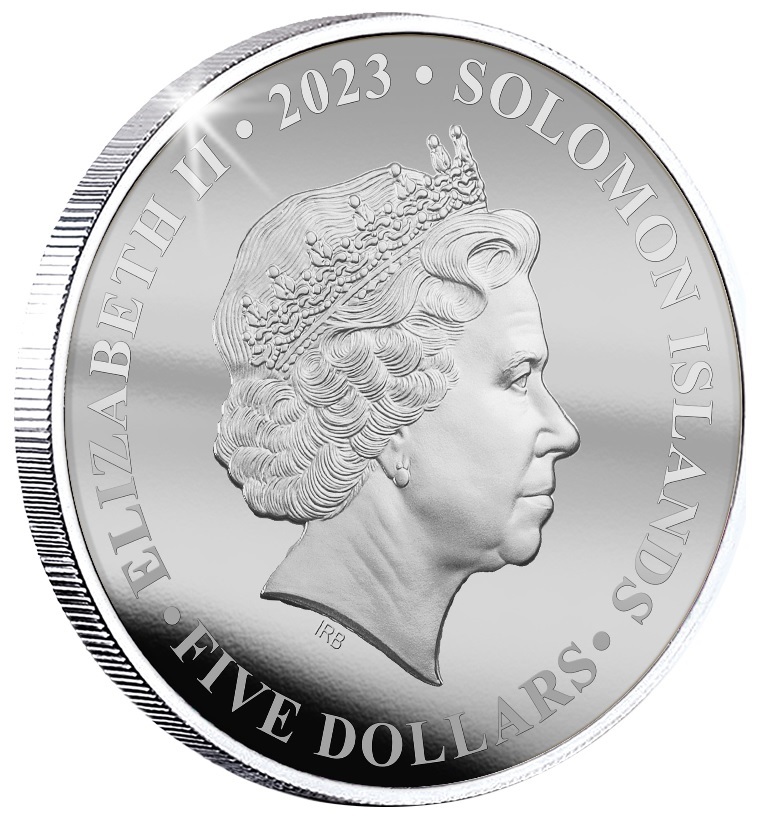 (W106.5.D.2023.3) Solomon Islands 5 Dollars Disney (Snow White) 2023 - Proof silver Obverse (zoom)