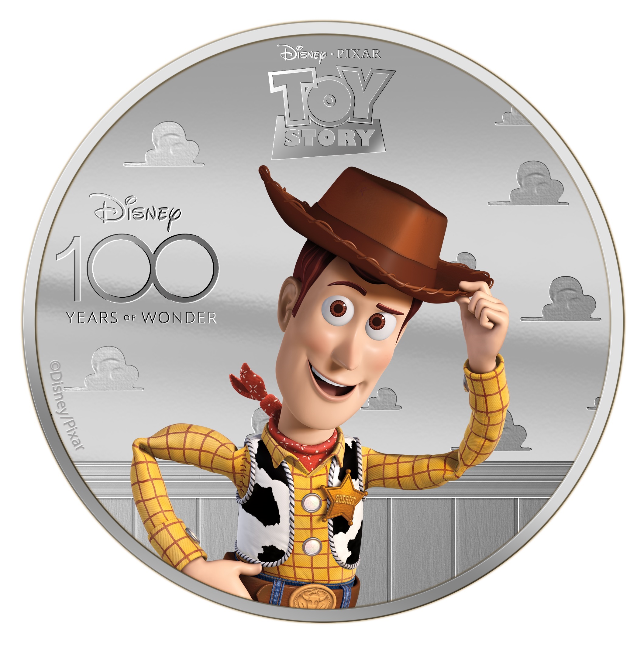 (W106.5.D.2023.4) Solomon Islands 5 Dollars Disney (Toy Story Woody) 2023 - Proof silver Reverse (zoom)