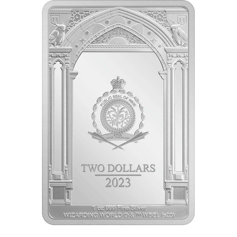 (W160.2.D.2023.30-01521) 2 Dollars Niue 2023 1 oz Proof silver - Harry Potter Buckbeak Obverse (zoom)