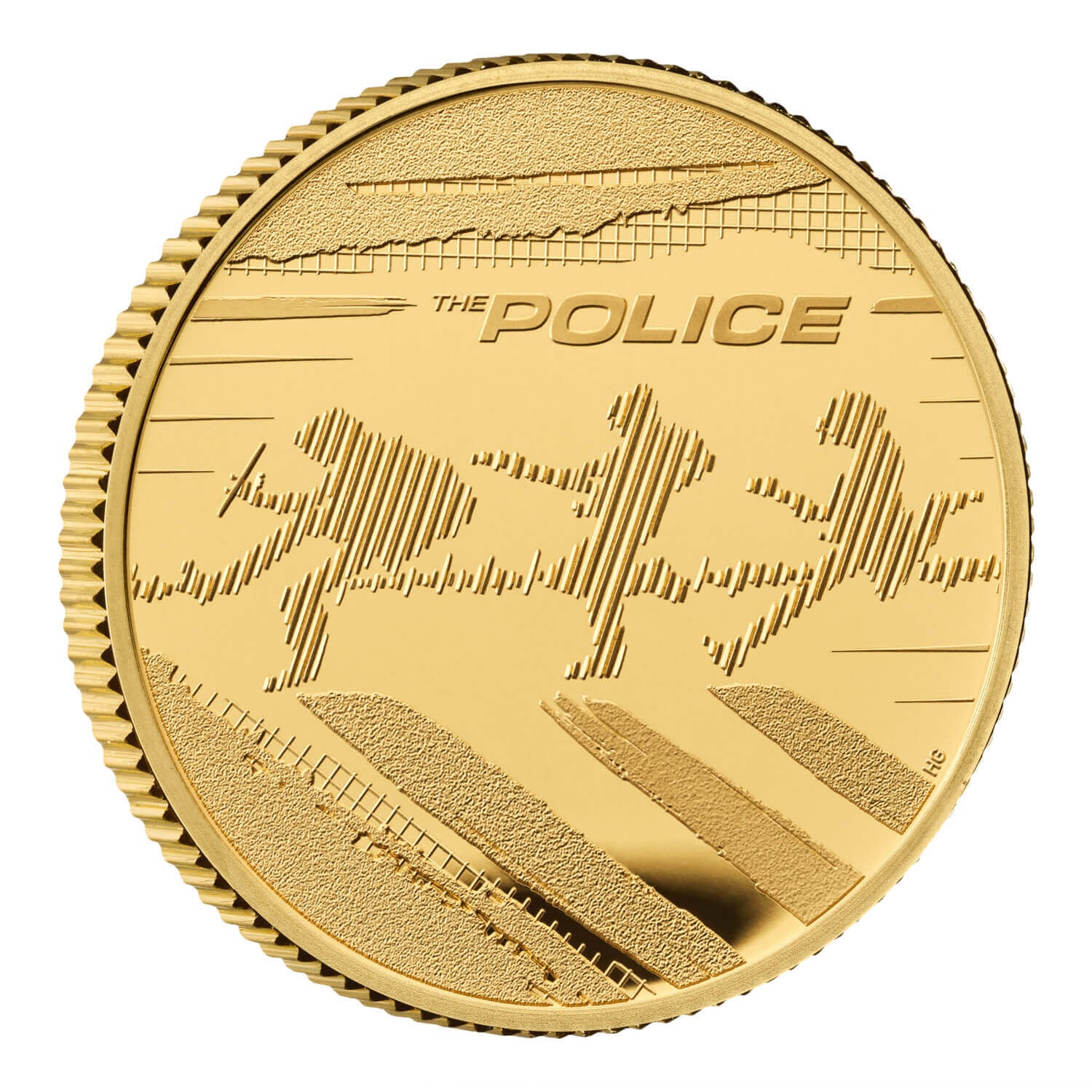 (W185.25.P.2023.UK23PQGP) 25 Pounds United Kingdom 2023 quarter oz Proof gold - The Police Reverse (zoom)