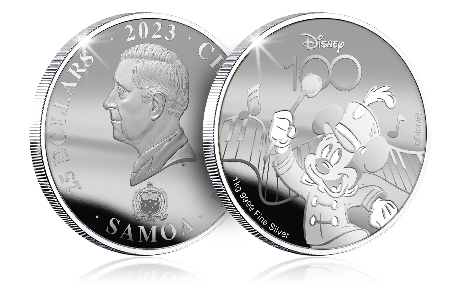 (W193.1.25.D.2023.1.kg.Ag.4) 25 Dollars Samoa 2023 1 kilo BU silver - Disney (Mickey) (zoom)