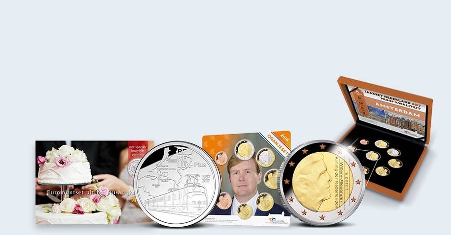 Dutch euro coin sets (shop illustration) (zoom)