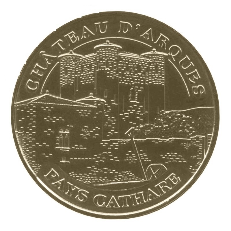 (MdP.memory.token.2012.CuAlNi-1.1.14.sup.000000001) Tourism token - Arques Castle, Pays Cathare Obverse (zoom)