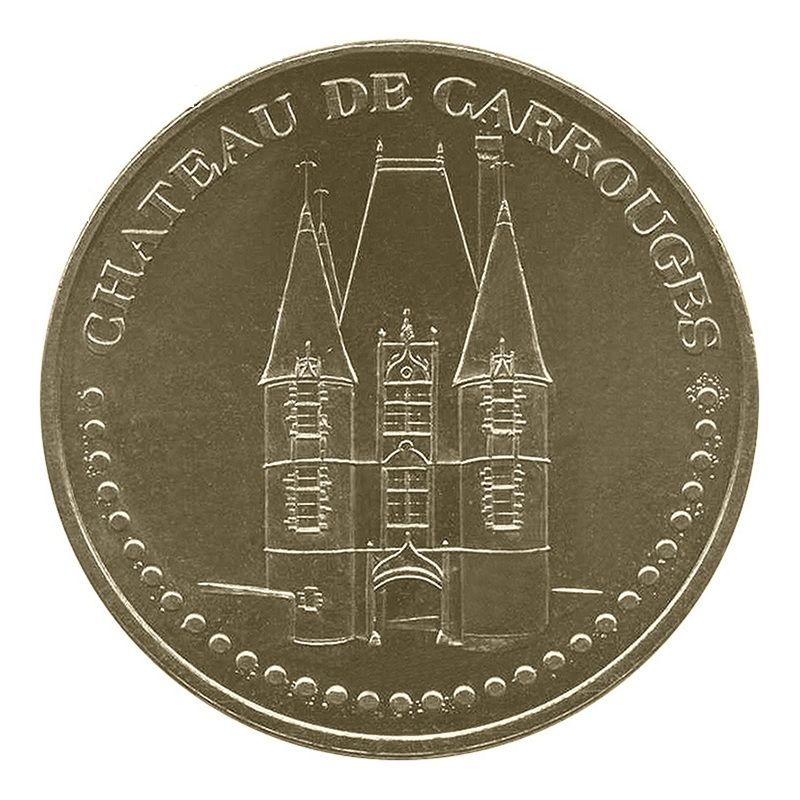 (MdP.memory.token.2012.CuAlNi-1.1.18.sup.000000001) Tourism token - Carrouges Castle Obverse (zoom)