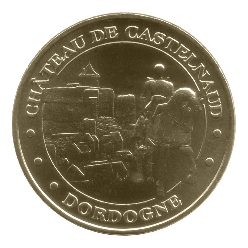 (MdP.memory.token.2012.CuAlNi-1.1.19.1.sup.000000001) Tourism token - Castelnaud Castle Obverse (zoom)