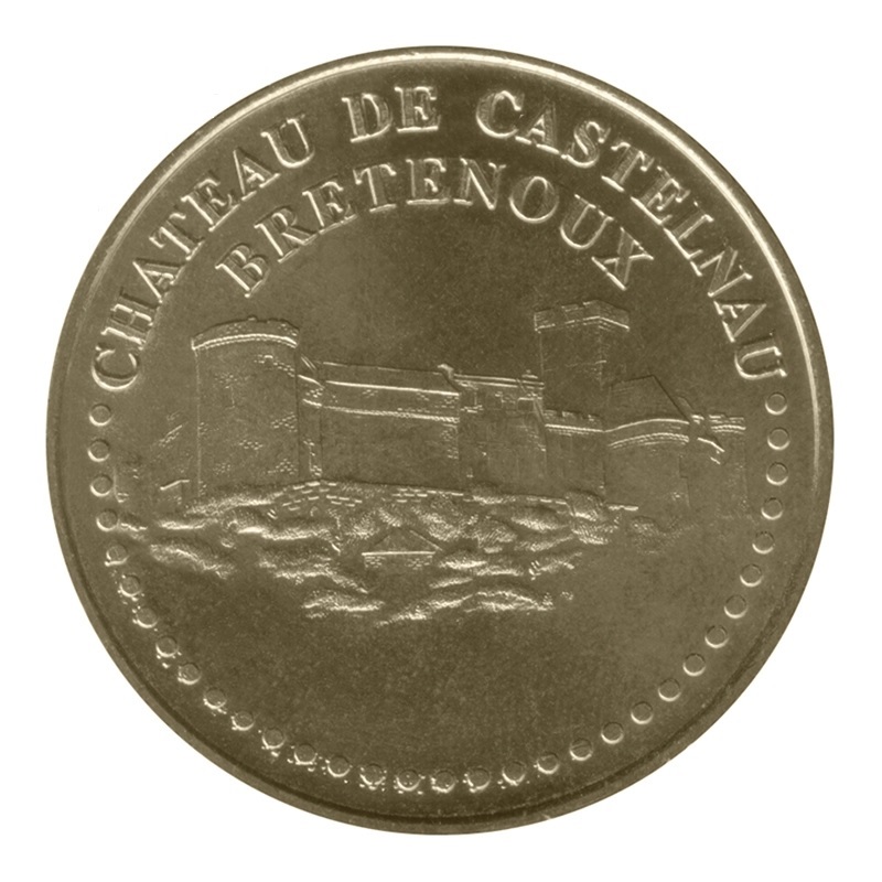 (MdP.memory.token.2012.CuAlNi-1.1.19.sup.000000001) Tourism token - Castelnau Bretenoux Castle Obverse (zoom)
