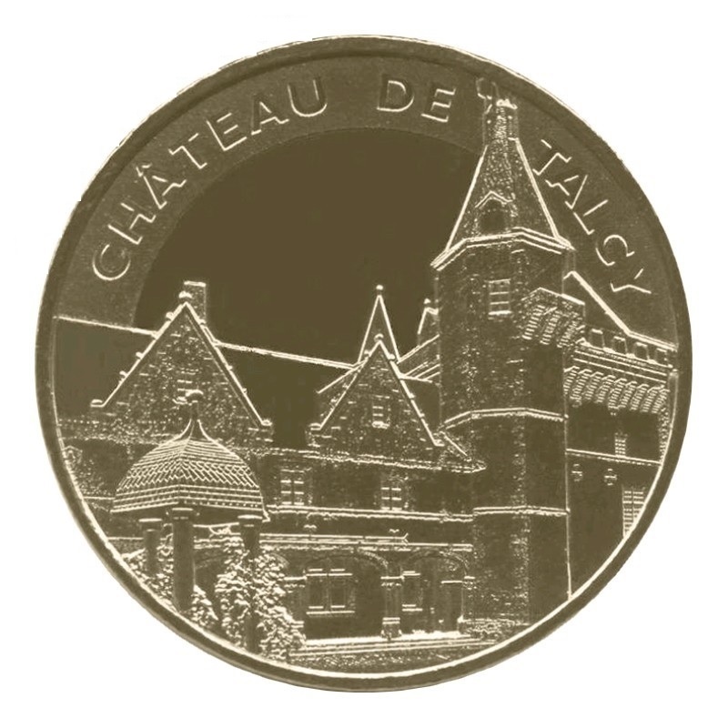 (MdP.memory.token.2012.CuAlNi-1.1.32.sup.000000001) Tourism token - Talcy Castle Obverse (zoom)