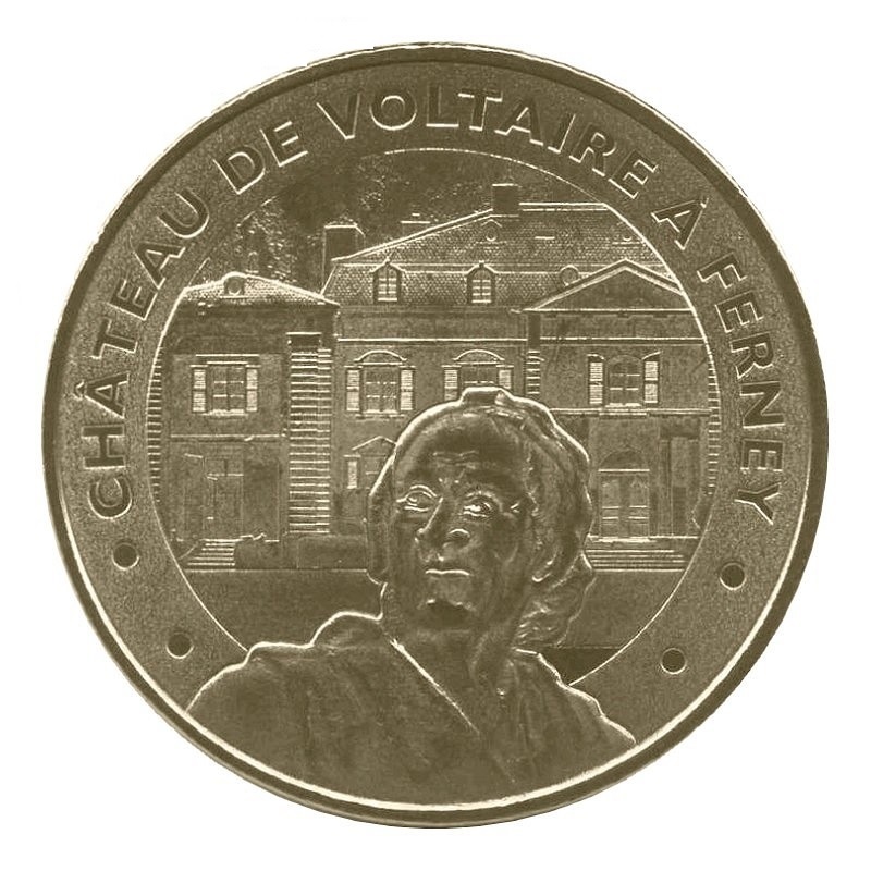 (MdP.memory.token.2012.CuAlNi-1.1.33.15.sup.000000001) Tourism token - Voltaire Castle in Ferney Obverse (zoom)