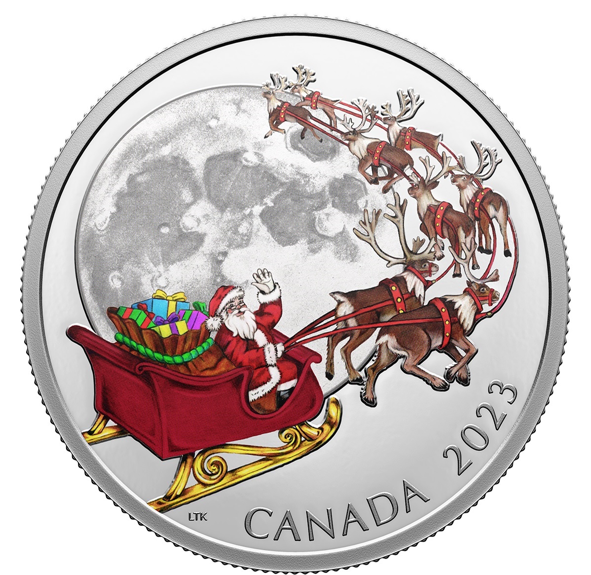(W037.20.D.2023.208699) Canada 20 Dollars The Magic of the Season 2023 - Proof silver Reverse (zoom)