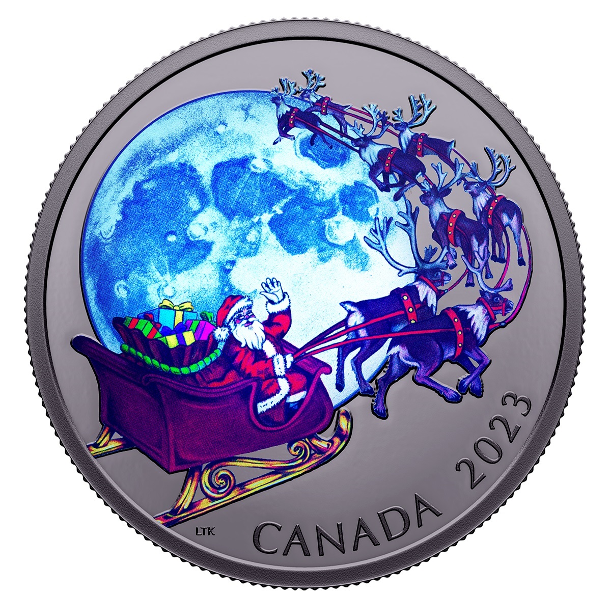 (W037.20.D.2023.208699) Canada 20 Dollars The Magic of the Season 2023 - Proof silver (glow-in-the-dark) (zoom)