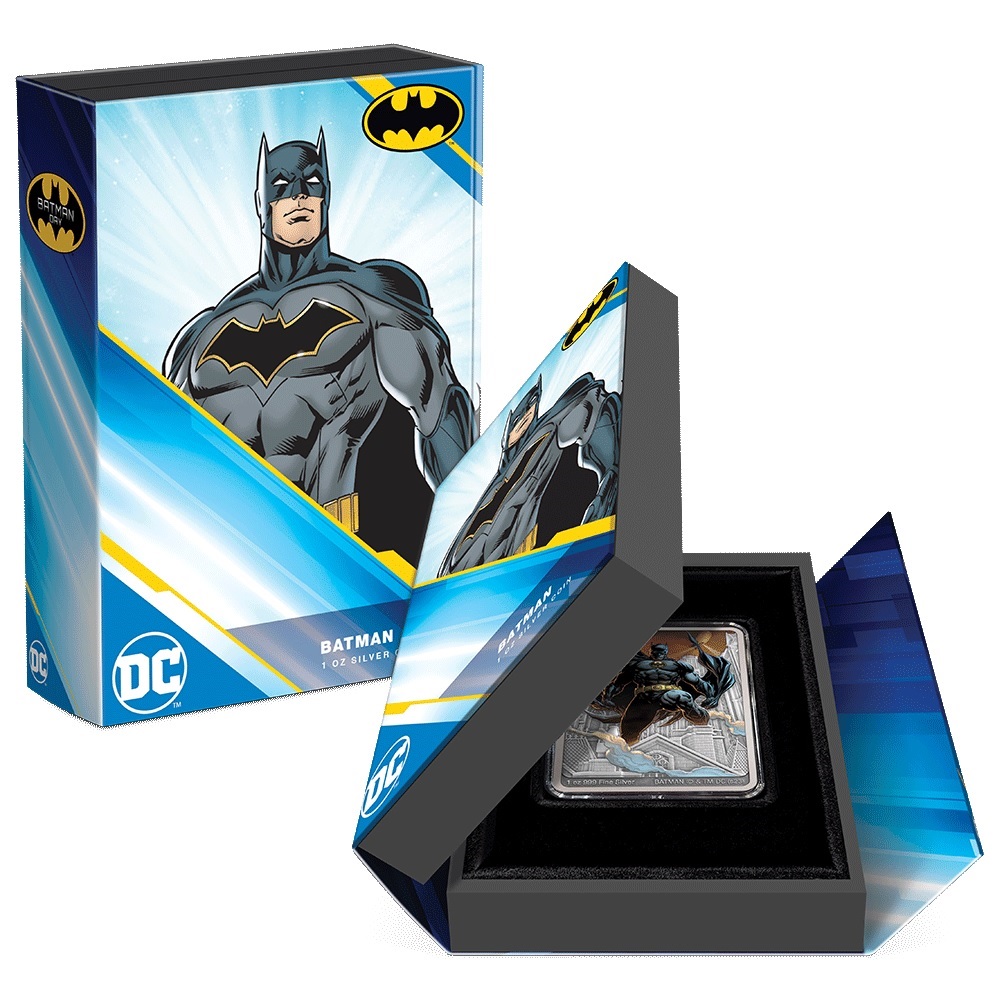 (W160.2.D.2023.30-01614) 2 $ Niue 2023 1 oz Antique silver - Batman (packaging) (zoom)
