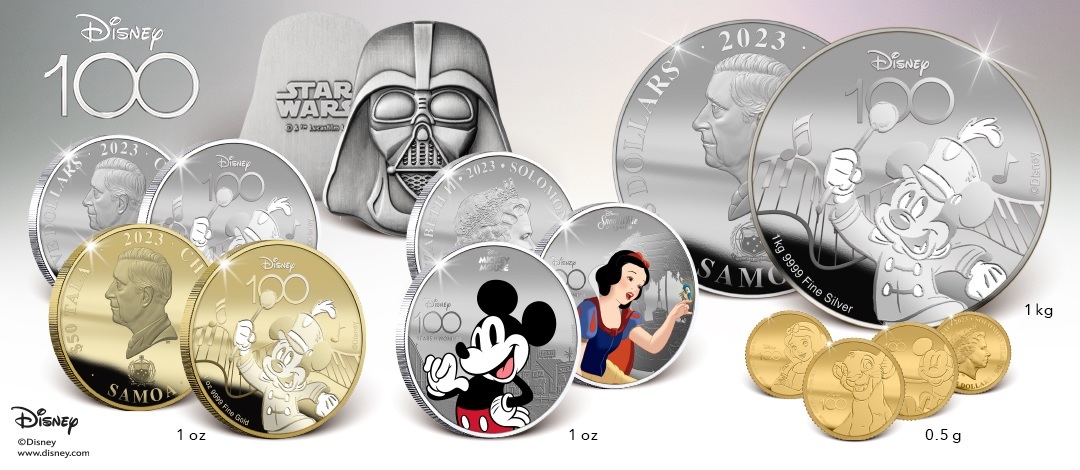 (W193.1.25.D.2023.1.kg.Ag.4) 25 Dollars Samoa 2023 1 kilogramme argent BU - Disney (Mickey) (blog)