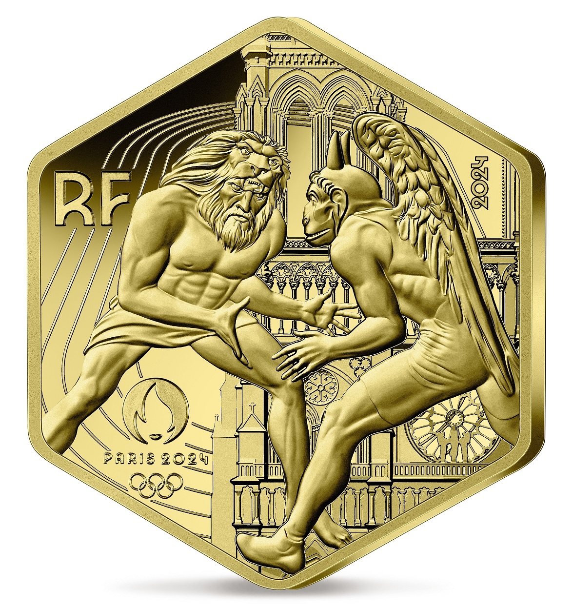 (EUR07.BU.2024.10041377600001) 250 euro France 2024 BU gold - Paris Olympic Games Obverse (zoom)